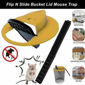 Mouse Trap N Flip Slide Bucket Lid Mouse Rat Trap With Ladder Mousetrap Catcher - Picture 1 of 7