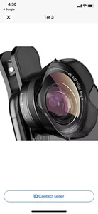 Phone Camera Lens,TODI 4K HD 2 in 1 120° Wide Angle Lens, 20X Macro Lens,Clip-On - Zdjęcie 1 z 4