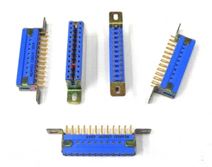 5 conectores de borde hembra NOS McMurdo MCM9321 2x12 24 pines .156 con orejas de montaje. CA - Imagen 1 de 1