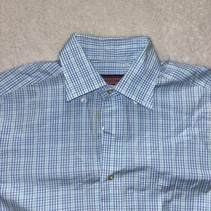 Camisa Vineyard Vines Para Hombres Pequeña Azul Camisa Murray a Cuadros Informal Primavera Color LEER - Imagen 1 de 11