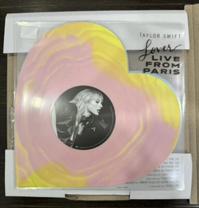 Taylor Swift - Lover (Live From Paris) Heart Shaped Vinyl LLFP Record - IN HAND - Picture 1 of 10