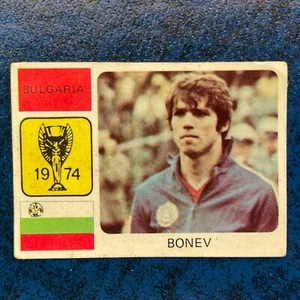 BONEV - BULGARIA - 1974 FIFA WORLD CUP - MONTY GUM STICKER TRADING CARD - Picture 1 of 2