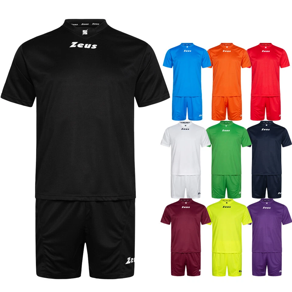 Zeus Kit Promo Fußball Set 2-teilig Herren Sport Trainings Trikot mit Shorts neu