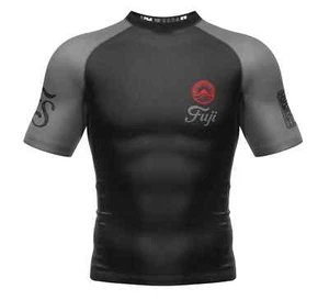 Fuji Summit Flex Lite Mens MMA BJJ Jiu Jitsu Short ShortSleeve SS Rashguard - Picture 1 of 5