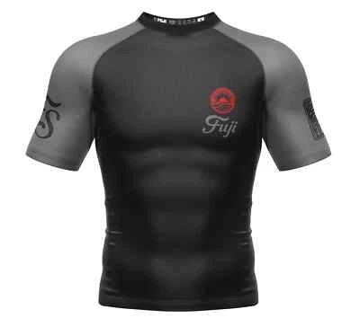 Fuji Summit Flex Lite Mens MMA BJJ Jiu Jitsu Short ShortSleeve SS Rashguard - Image 1 of 4