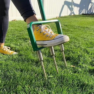 Landzie 44" Spike Tine Fork Lawn Aerator - Image 1 of 4