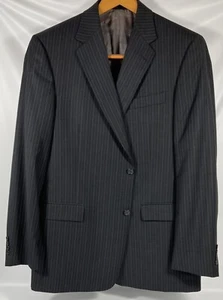 Hart Schaffner Marx 44 L grau Nadelstreifen Wolle Blazer Sport Mantel Anzug Jacke USA - Bild 1 von 10