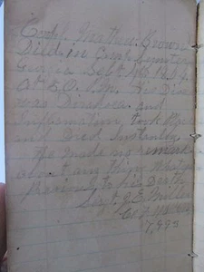 Ohio POW Diary, ANDERSONVILLE CAPTIVITY DEATH & BURIAL, Prison, CSA, Civil War - Picture 1 of 3