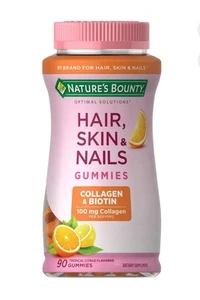 Nature's Bounty Hair Skin and Nails Vitamin with Collagen and Biotin, Women's - Picture 1 of 3