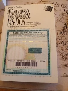 Microsoft Windows For Workgroups & MS DOS User's Guide 6.22 - Afbeelding 1 van 1