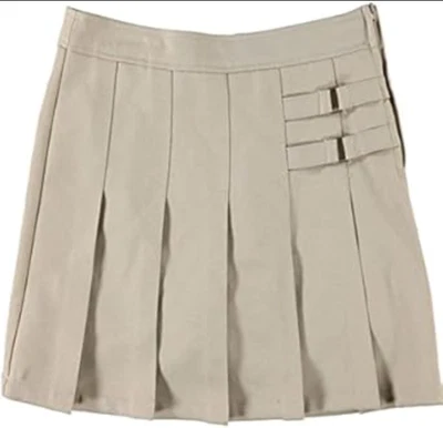 Uniforme escolar French Toast - Skort caqui plisado - Tallas 10 1/2 a 20 1/2 Foto 1 de 4