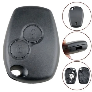 Long lasting Black Replacement Key Shell Case Compatible with 2 Button - Picture 1 of 11