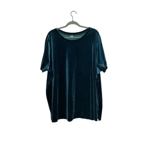 Old Navy teal velvet comfy top size 3X  - Picture 1 of 4