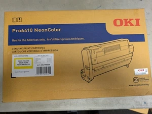 OKI Pro6410 Neon Yellow Print Toner Cart With Drum 46298006 New in Box Unopened - Picture 1 of 5