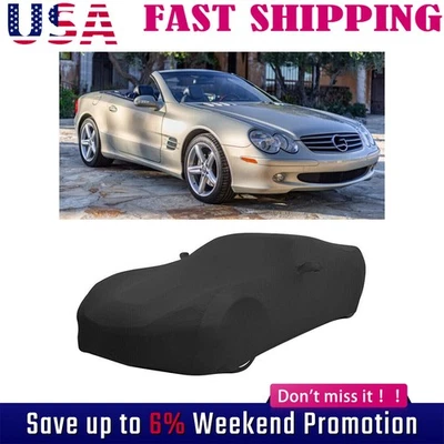 Capa de carro interna preta à prova de poeira para Mercedes-Benz SL500 SL600 - Imagem 1 de 4