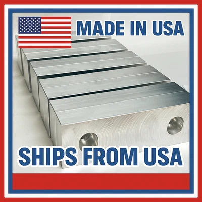 Paquete de 10 (20 piezas) Juego de mordazas blandas estándar mecanizables de 6 x 2 x 1" para tornos Kurt de 6" Foto 1 de 2