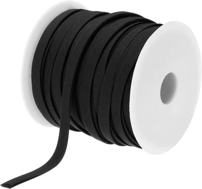 Cinta sesgada doble pliegue de 1/4 pulgada poliéster cinta sesgada continua a granel para coser, se Foto 1 de 4