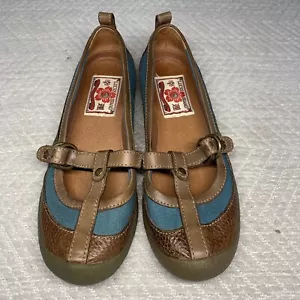 Scarpe slip on donna Lucky Brand Mary Jane 6 nuove senza etichette blu yin yang - Foto 1 di 12