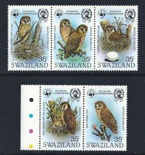1982 SWAZILAND, Yv 399/403 Uccelli - Birds - 5 Values - MNH** WWF