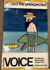 The Village Voice Vintage żółty plakat okrętu podwodnego