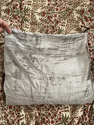 West Elm cotton Lush crinkle Velvet  Duvet Cover Twin Pearl Gray Make An Offer! - Image 1 of 4