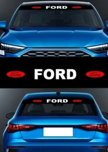 Ford Windschutzscheibe Universal Sonnenleiste Sonnenleiste Fensteraufkleber Aufkleber - Bild 1 von 4