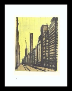1967 Bernard Buffet Lithographie 60 "New York VIII" (Lexington Avenue) - Bild 1 von 2