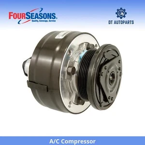 For 1989-1991 GMC R1500 Suburban 5.7L V8 A/C Compressor 4 Seasons 1990 - Picture 1 of 7