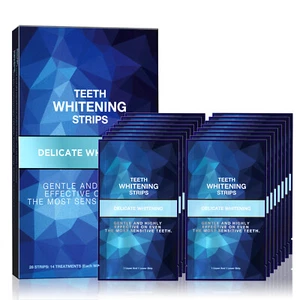 Teeth Strips Whitening Tooth Bleaching Dental Whitener Peppermint 28pcs Non-Slip - Picture 1 of 7
