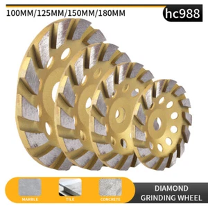 Muela abrasiva segmento diamante de 4""~7"" taza disco amoladora hormigón granito piedra - Imagen 1 de 10