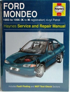 Haynes Ford Mondeo 1993 - 1996 (K - E Reg) 4 Cilindro Benzina Riparazione - Foto 1 di 7