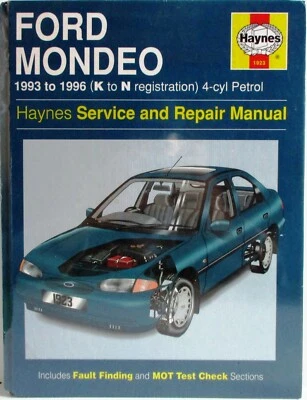 Haynes Ford Mondeo 1993 - 1996 (K - N Reg) 4 Cilindro Benzina Riparazione & - Immagine 1 di 4
