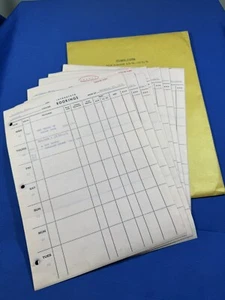 1974 Cinema Bookings, Original Carbon Copies, CHINATOWN, GODFATHER 2, DEATH WISH - Picture 1 of 20