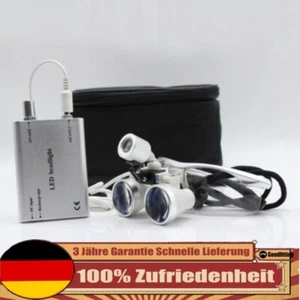 3.5X420mm Dental Lupenbrille Lupe zahnarzt mit LED Scheinwerfer Kopflicht licht - Bild 1 von 10