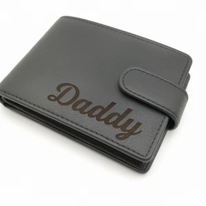 wallet leather travel fathers day fathers day gift Personalised dad custom gift - Picture 1 of 10