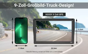 XGODY 9 Zoll Navigationsgerät, für GPS Navi, Navigation LKW PKW BUS - Bild 1 von 5