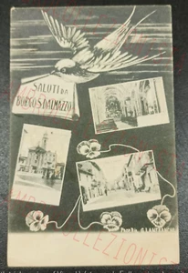 Cartolina Postale - Saluti Borgo San Dalmazzo - Timbro Collettoria Sambuco 1910 - Bild 1 von 2