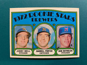 1972 Topps Baseball Card # 162 Brewers Rookie Stars Darrell Porter - VGEX