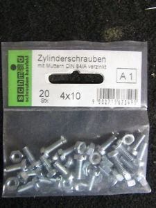 Zylinderschrauben m4 x10 - Bild 1 von 1