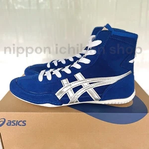【Auf Bestellung】ASICS Ringerschuhe 1083A001 EX-EO TWR900 Blau x Silber x Weiß - Bild 1 von 8