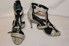 Jerome Dreyfuss Black And White Leather Sandal Heels Size 37