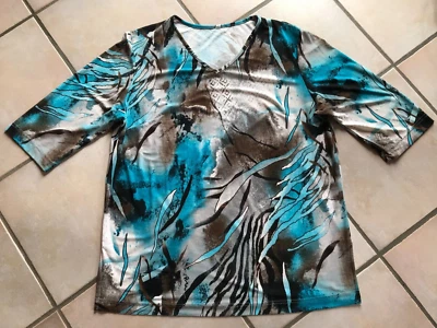 NEU Damen 3/4 Arm-Shirt Gr.46 Phantasie-Muster Hammer-Teil ein HIGH-LIGHT NEU!!! - Bild 1 von 4