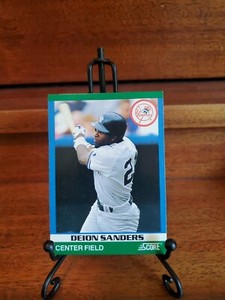 1991 Score Rising Stars Deion Sanders New York Yankees #6