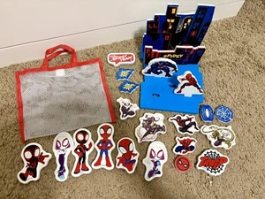 Marvel Spiderman Foam Bath Tub Activity Set Spider-man Gwen Miles Venom - Picture 1 of 9