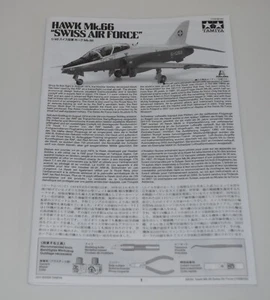 TAMIYA/ITALERI HAWK Mk.66 89784 ⭐PARTS⭐ INSTRUCTION BOOKLET+PLACEMENT GUIDE 1/48 - Picture 1 of 3