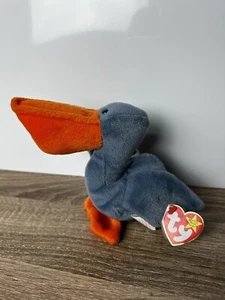 Scoop Pelican TY Beanie Baby Plush Retired Item With Tags - Year 1996 - Picture 1 of 5