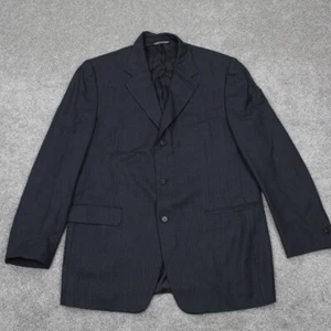 CANALI Proposta Blazer Mens US 40R , UK 50R Black Textured Wool Sports Jacket - Picture 1 of 14