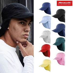 Result Headwear Fold-up Legionnaire's Cap RC076X- Sun Protection Neck Flap Hat