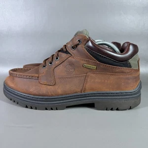 Timberland Boots Mens 10W Chukka Brown Leather Lace Up Ankle Top Gore-Tex *READ - Picture 1 of 16