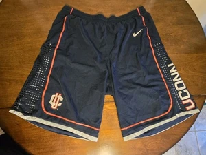 Nike Authentic UConn Huskies Basketball Shorts Mens Size 2XL XXL Blue Elite 3M - Picture 1 of 6
